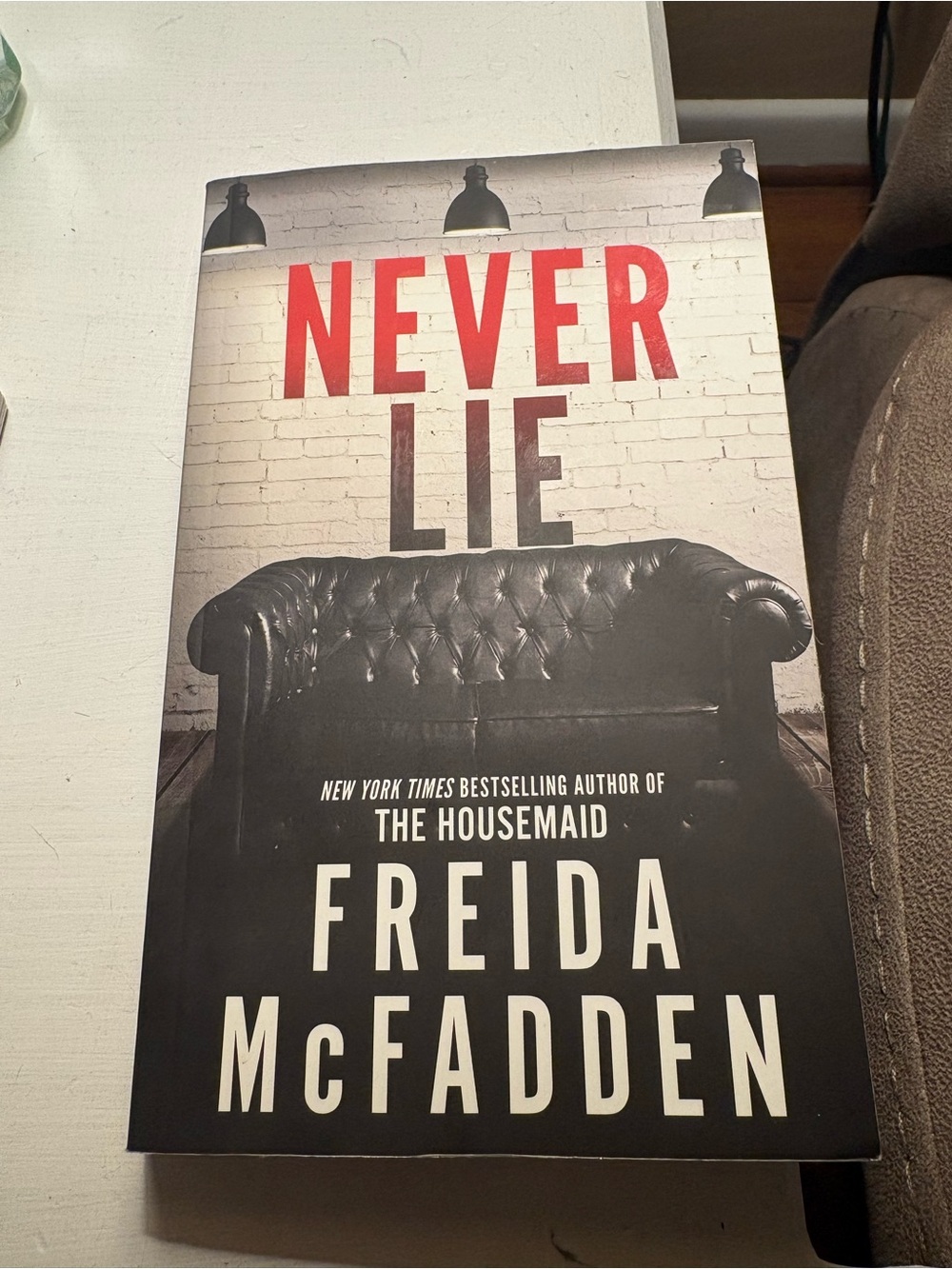 Never Lie Hardcover Book - Black & Red Cover